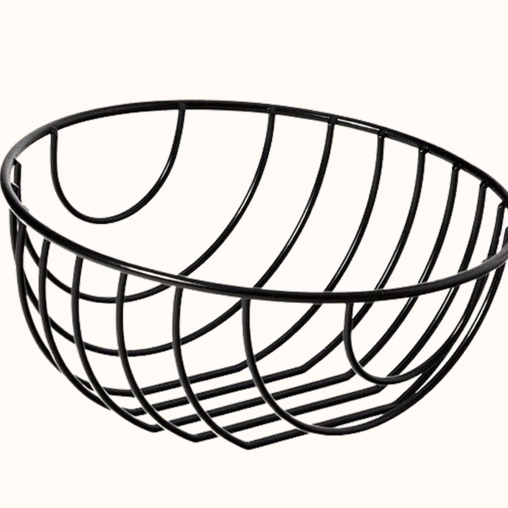 Areaware large outline basket black 25.6 oz